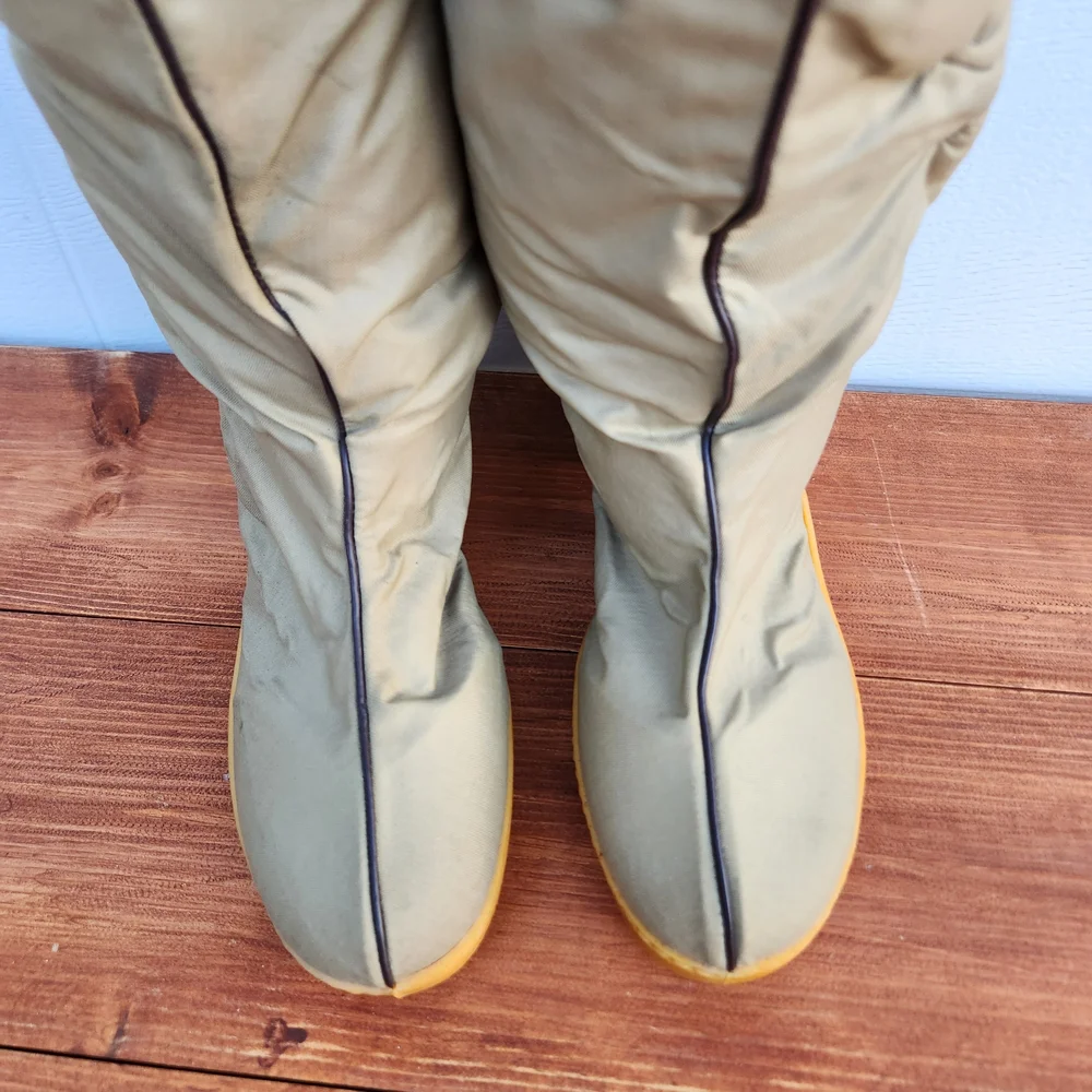 80's Tan Winter Western Boots- Sz 8 - Picture 4 of 10